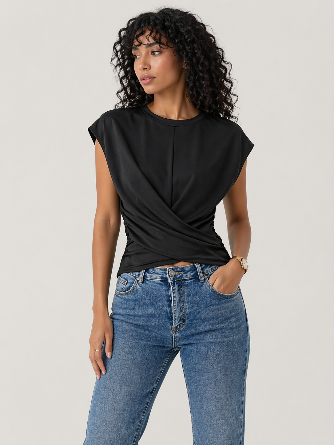 Sams Tie-Up Crossed T-Shirt